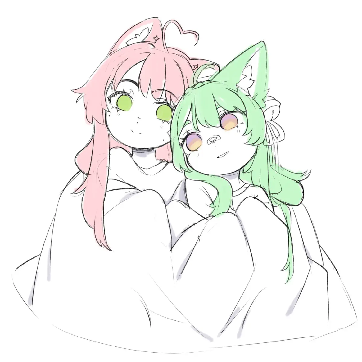 Yuko and Holo (sketch)